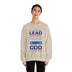 Lead, Work, Trust God - Unisex Heavy Blend™ Crewneck Sweatshirt