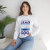 Lead, Work, Trust God - Unisex Heavy Blend™ Crewneck Sweatshirt