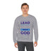 Lead, Work, Trust God - Unisex Heavy Blend™ Crewneck Sweatshirt