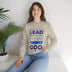 Lead, Work, Trust God - Unisex Heavy Blend™ Crewneck Sweatshirt