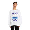 Lead, Work, Trust God - Unisex Heavy Blend™ Crewneck Sweatshirt