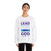 Lead, Work, Trust God - Unisex Heavy Blend™ Crewneck Sweatshirt